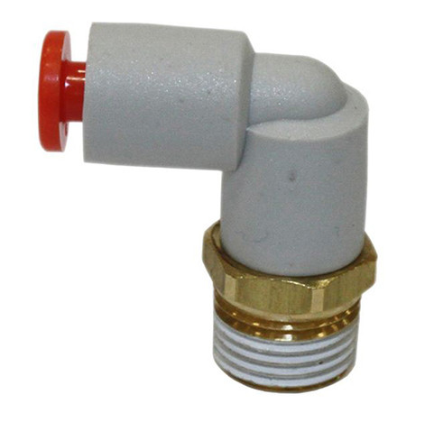 SMC - KQ2L07-35S-X23 - Push-In to Push-In Pneumatic Tubing Fitting - Body Material STANDARD TUBING, S.S. STUD OR GUIDE, NBR SEAL,THREAD SEALANT, 2 Ports, 1/4 in Compatible Tube Outer Diameter