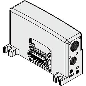 SMC VVQC4000-3A-4T Manifold Assembly Part No. D-Side End Plate Assembly For VQC4000 Series