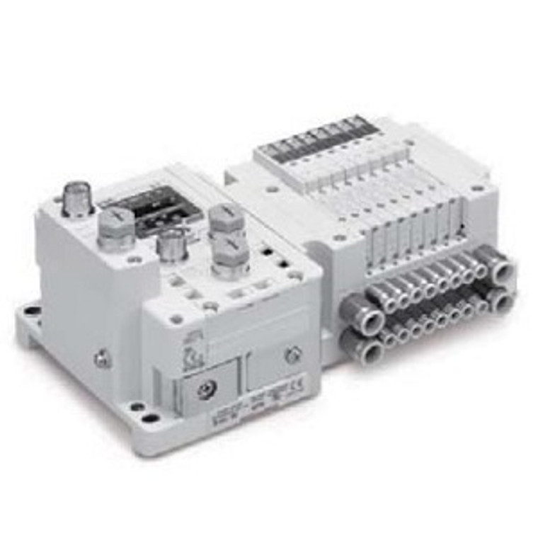 SMC JJ5SY3-10S60-10F-C6 JSY1000/3000/5000 Series Compact 5-Port Solenoid Valve Plug-in Connector Connecting Base EX600 Type 10 Manifold