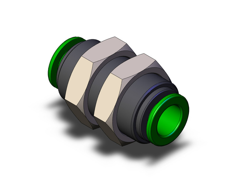 SMC KRE10-00 One-Touch Fitting, Flame Resistant