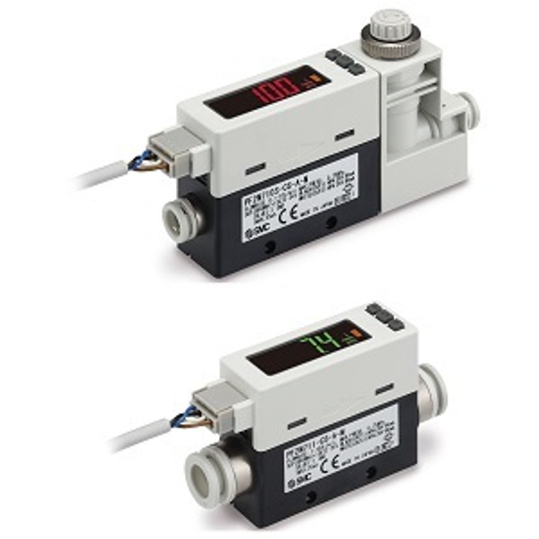 SMC PF2M711S-N2-LQ-S PF2M7-L Series 2-color Display Digital Flow Switch IO-LINK Compatible Products