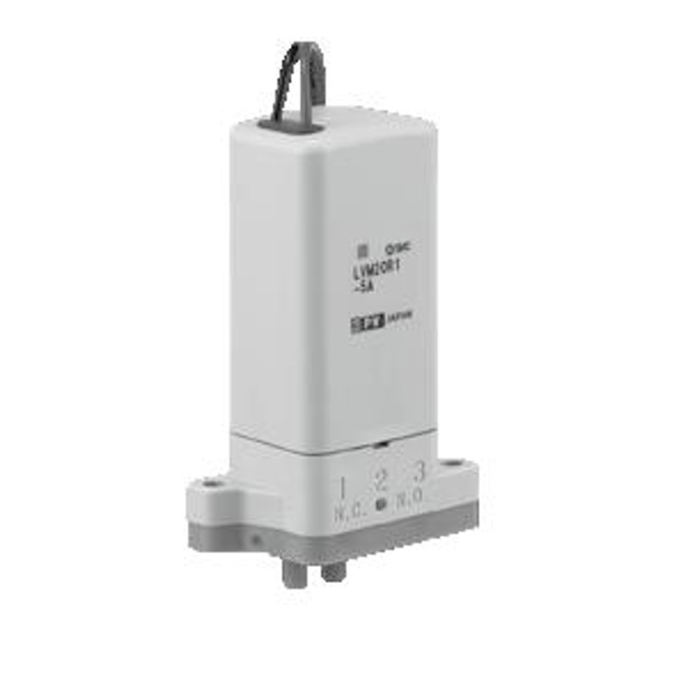 SMC LVM202RY-5B-KOZ LVM20/200 Series Direct Operated Rocker Type Compact Direct Operated 2/3 Port Solenoid Valve For Chemical Liquids Body Ported