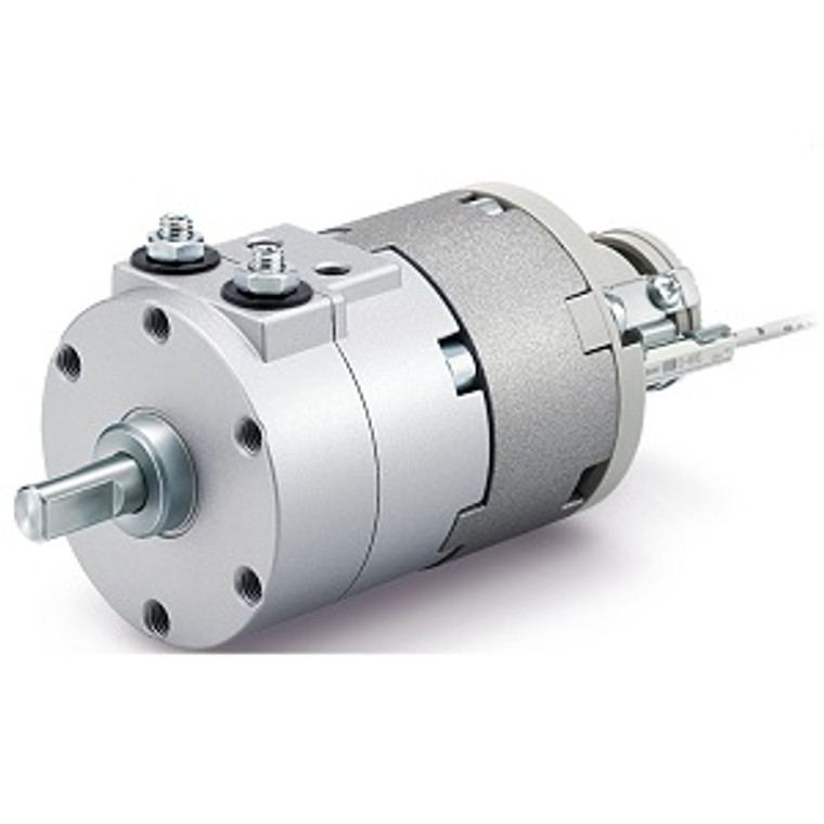 SMC CRBW10-180-CM CRB-C Series Vane Type Rotary Actuator With Vertical Auto Switch Unit and Angle Adjustment Unit