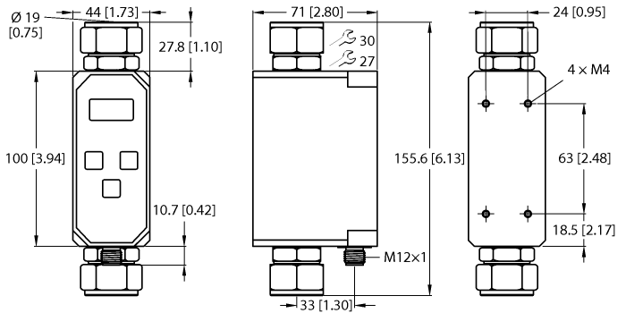 Turck FTCI-N3/4D19A4P-2ARX-H1160 ID# 6870053