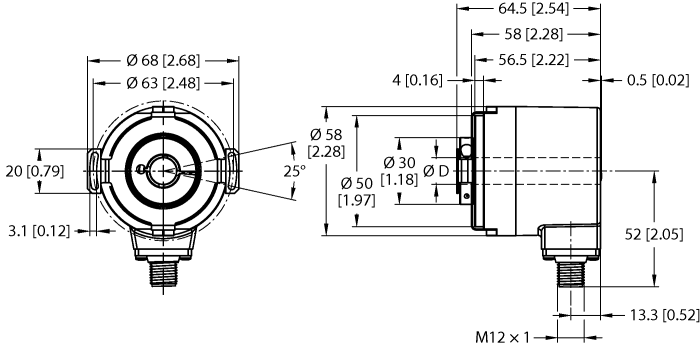 Turck RM-106B12E-9D32B-B1M12/N46 ID# 200004508