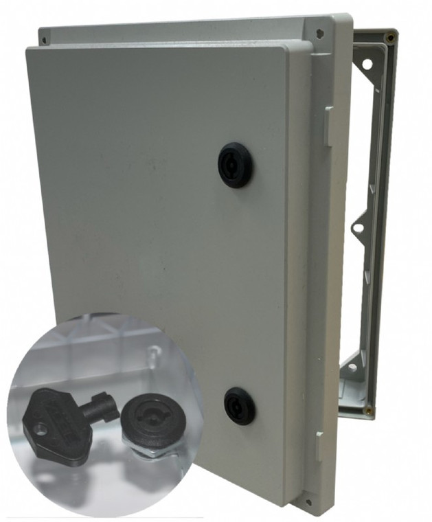 Fibox AR IPW 108 B ARCA IPW 10 x 8, Quarter Turn DIN Key closure, opaque cover