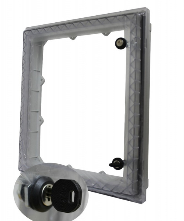 Fibox AR IPW 1816 K T ARCA IPW 18 x 16, Key Cylinder Lock closure, clear cover