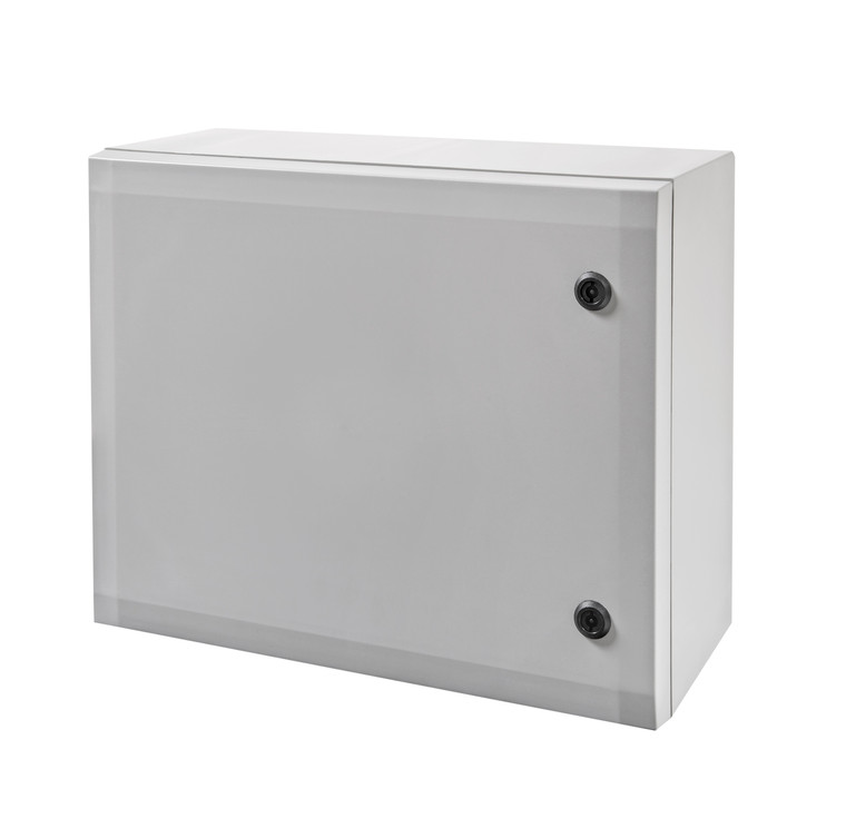Fibox ARCA 304021 No MP ARCA IEC UL PC Enclosure, 11.8x15.7x8.27", Opaque Cover w/Double-Bit ¼ Turn Lock