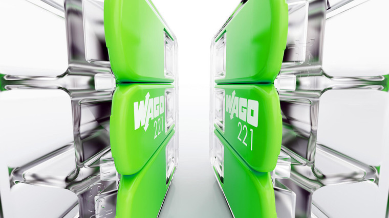 WAGO 221-423/K000-0002 Green Range LEVER-NUTS® splicing connector