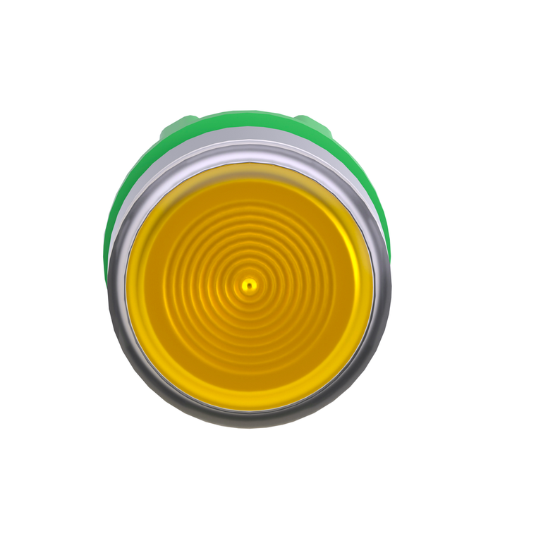 Schneider Electric ZB5AW383SC0 Yellow Flush Illum Pb Head For Int Led