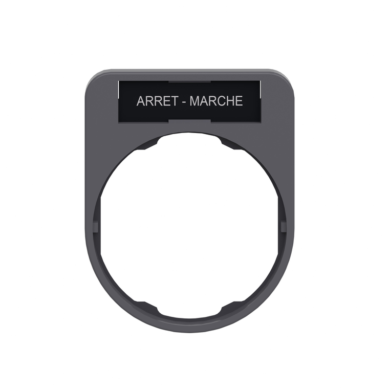 Schneider Electric ZBYF2166 Legend Holder-Arret-Marche Marking-Flush Pack of 10