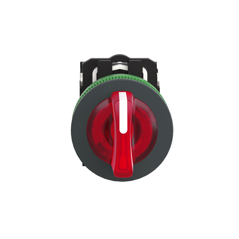 Schneider Electric XB5FK134G5 Flush Red Ill Ss 3 Pos Stay Put 1No 1Nc