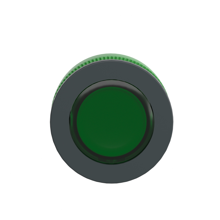 Schneider Electric ZB5FW333 Flush Mounted Green Flush Caps Illum Pus