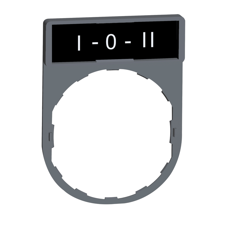 Schneider Electric ZBY2186C0 Legend Holder With I-O-Ii Marking Pack of 10