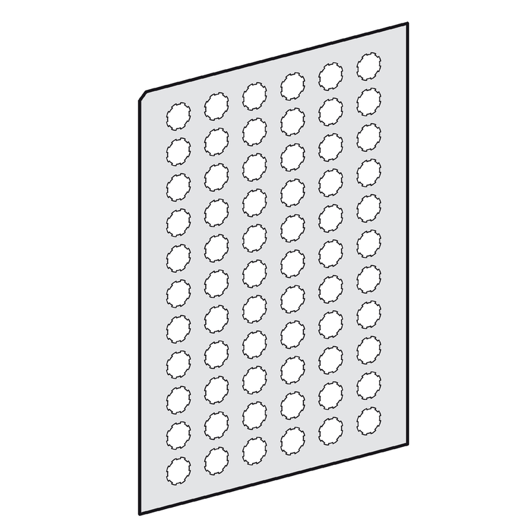 Schneider Electric ZBY1147 Legend Plates Sheet Pack of 10