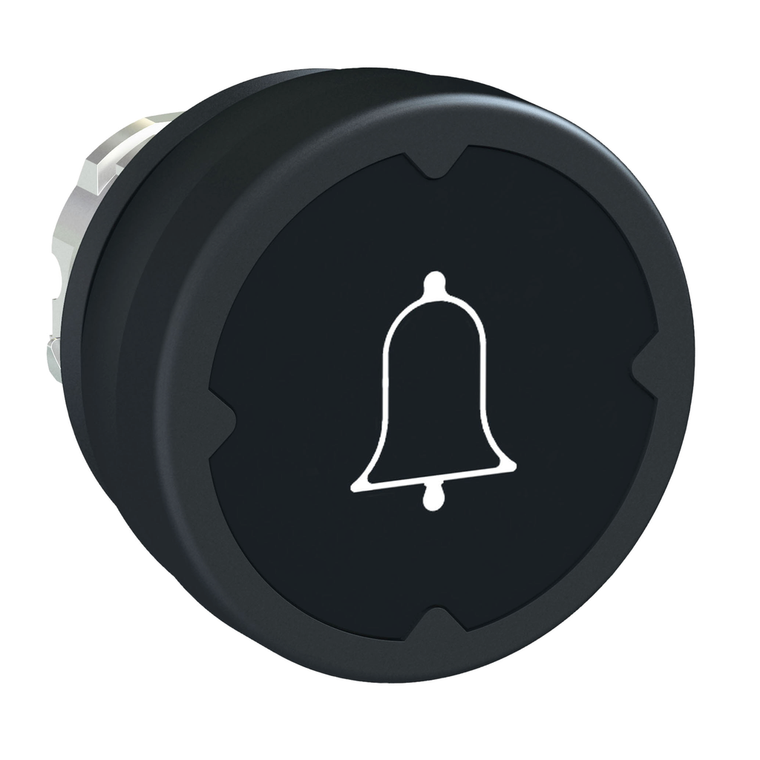 Schneider Electric ZB4BC28001 Pushbutton For Harsh Enviroment, Black,