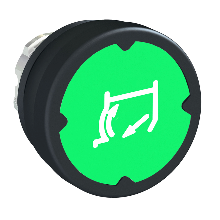 Schneider Electric ZB4BC38013RA Pushbutton For Harsh Enviroment, Green,
