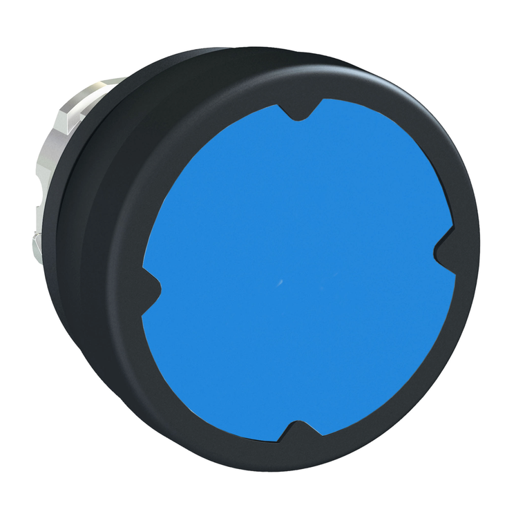Schneider Electric ZB4BC680 Pushbutton For Harsh Enviroment, Dark Bl