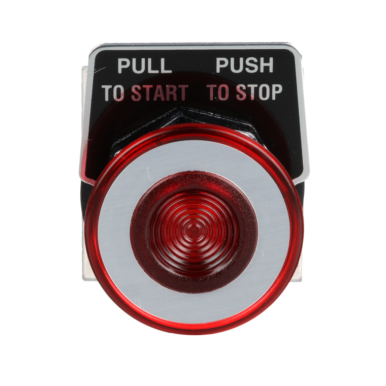 Schneider Electric 9001KR9R 30Mm Push-Pull Operator Red Knob