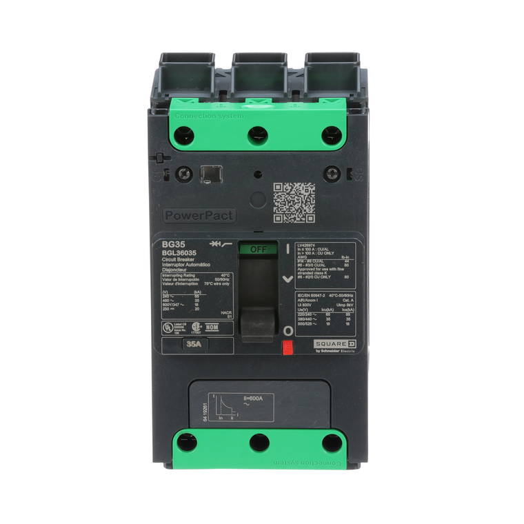 Schneider Electric BGL36035 Molded Case Circuit Brkr 600Y/347V 35A