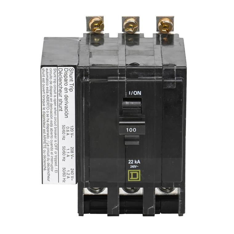 Schneider Electric QOB3100VH1021 Miniature Circuit Breaker 240V 100A