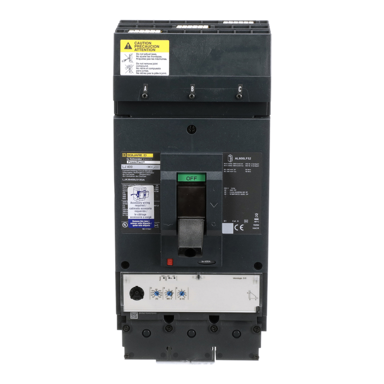 Schneider Electric LJA36400U31XSA Molded Case Circuit Breaker 600V 400A