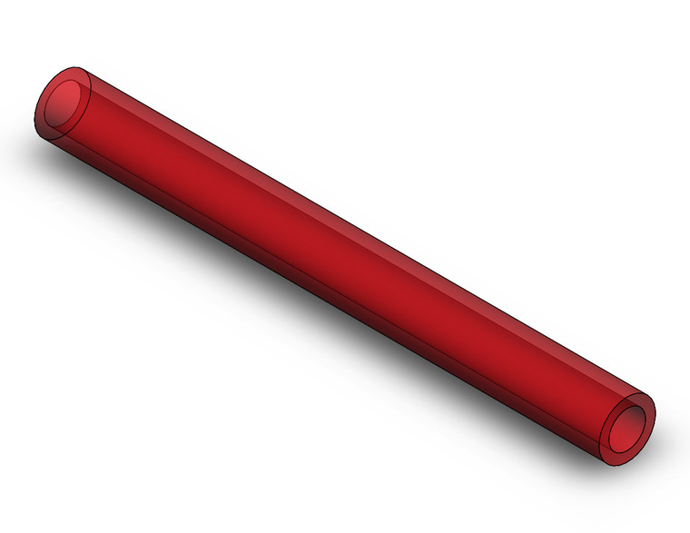 SMC TU1065R-100 Tubing, Polyurethane