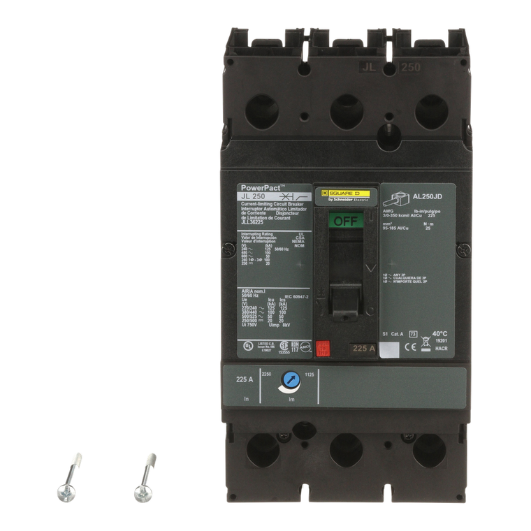 Schneider Electric JLL36225 Molded Case Circuit Breaker 600V 225A