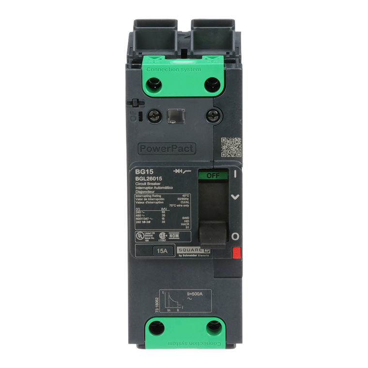 Schneider Electric BGL26015 Molded Case Circuit Brkr 600Y/347V 15A