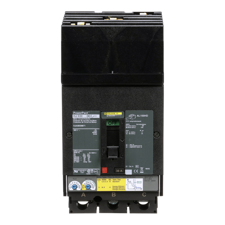 Schneider Electric HJA36030M71 Motor Circuit Protector 600V 30A
