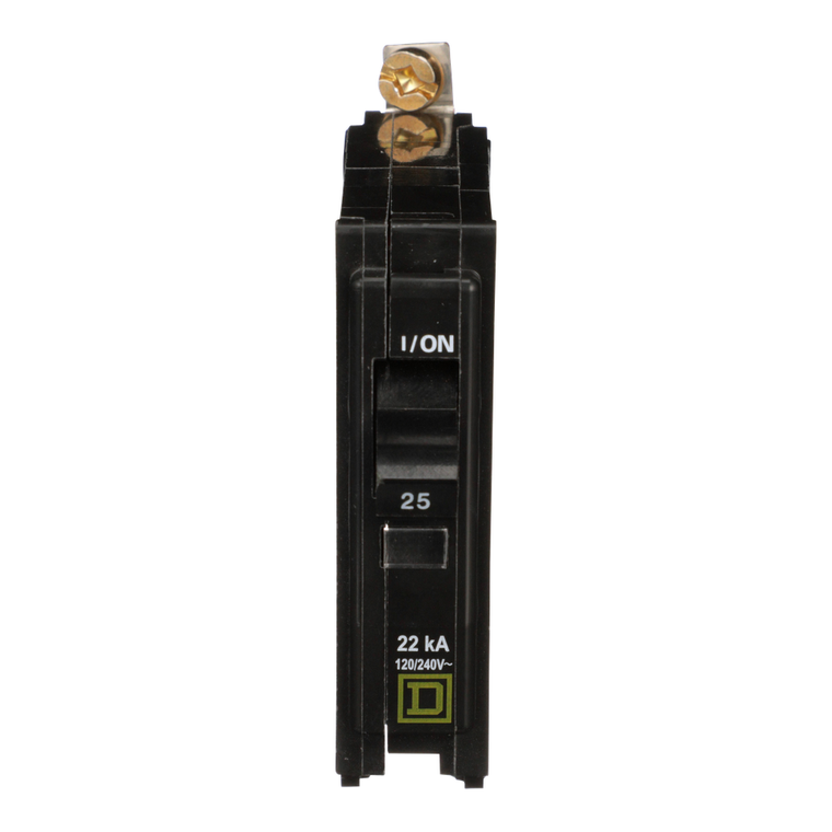 Schneider Electric QOB125VH Miniature Circuit Breaker 120/240V 25A