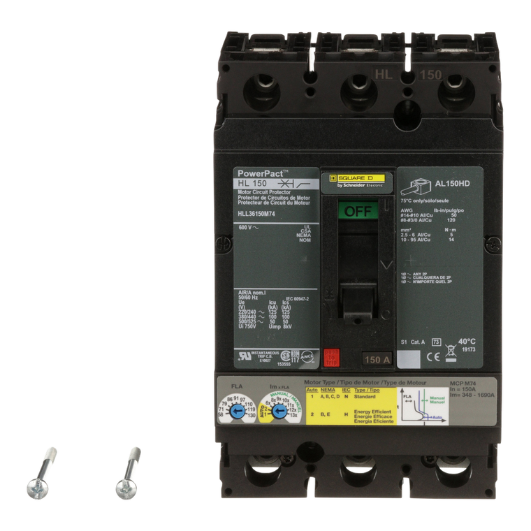 Schneider Electric HLL36150M74 Motor Circuit Protector 600V 150A