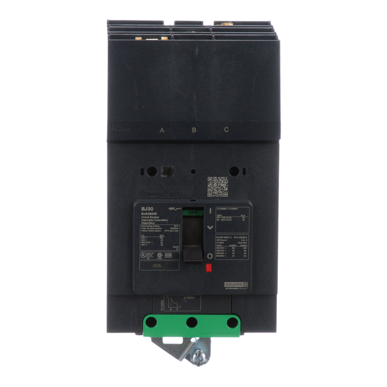 Schneider Electric BJA36030 Molded Case Circuit Brkr 600Y/347V 30A