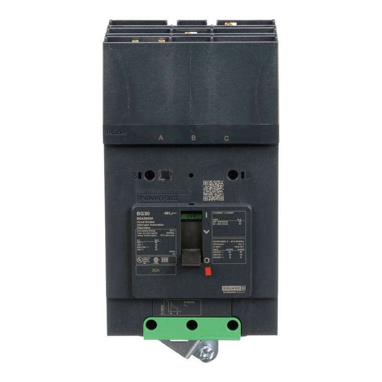 Schneider Electric BGA36030 Molded Case Circuit Brkr 600Y/347V 30A