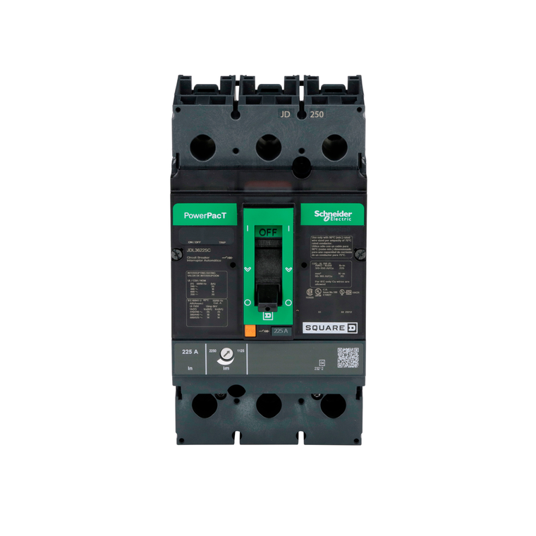 Schneider Electric JDL36225C Molded Case Circuit Breaker 600V 225A