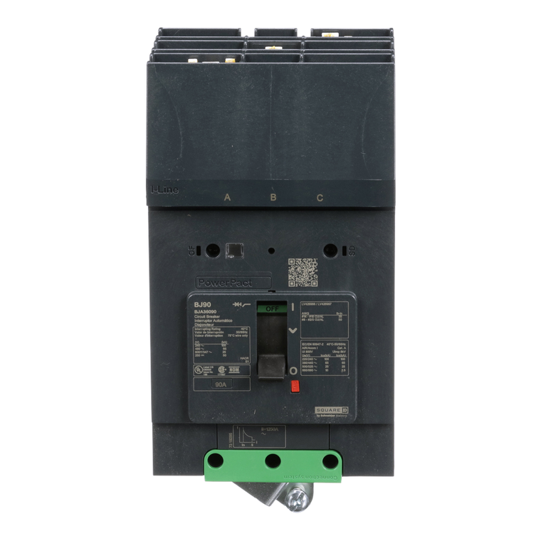 Schneider Electric BJA36090 Molded Case Circuit Brkr 600Y/347V 90A
