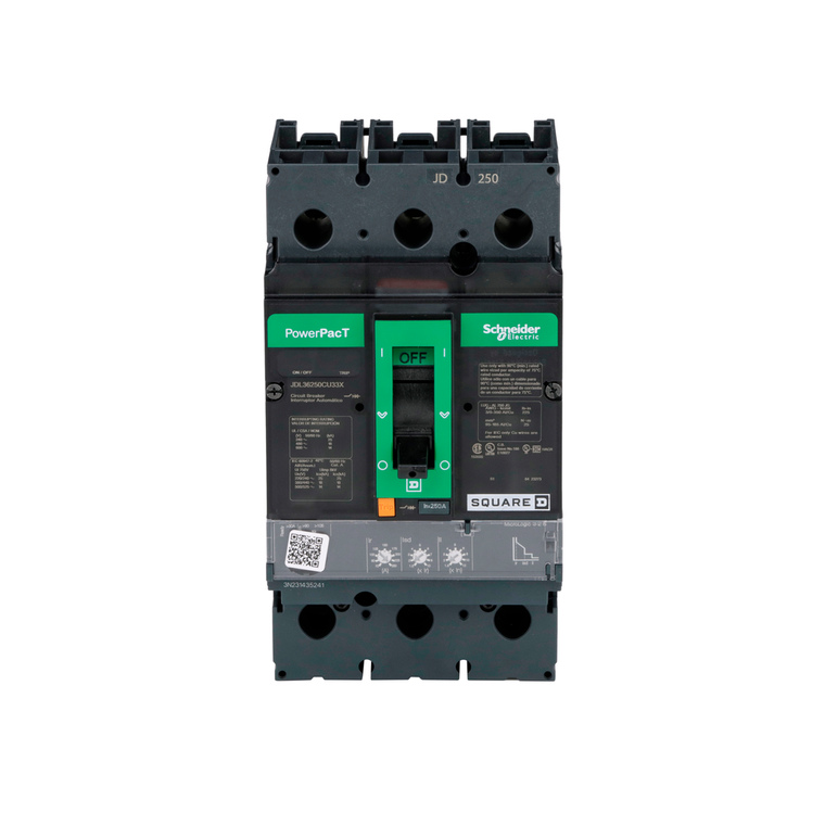 Schneider Electric JDL36250CU33X Molded Case Circuit Breaker 600V 250A