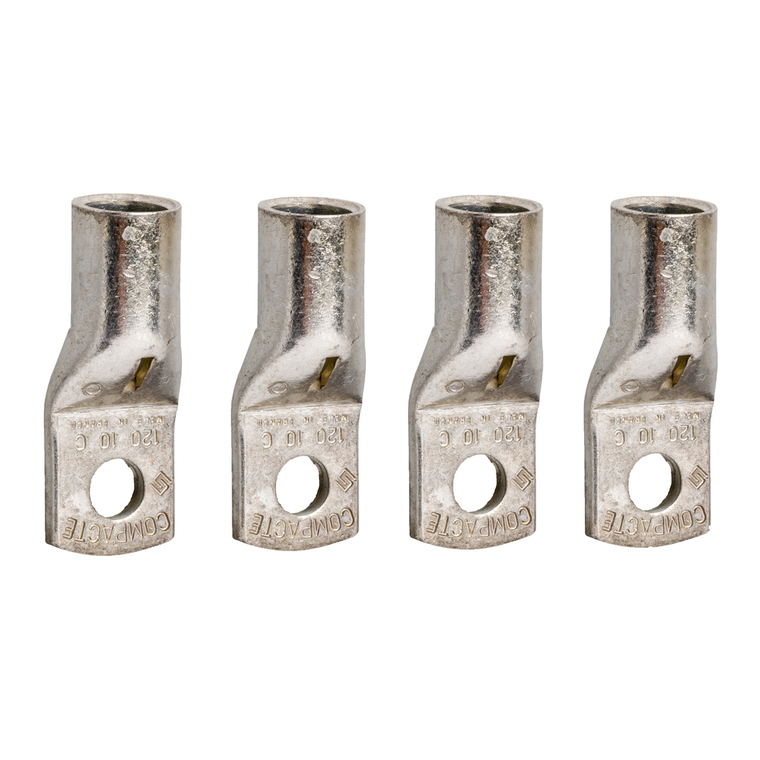 Schneider Electric LV432503 4 Cu 300Mma Crimp Lugs Ph Barriers Inv/