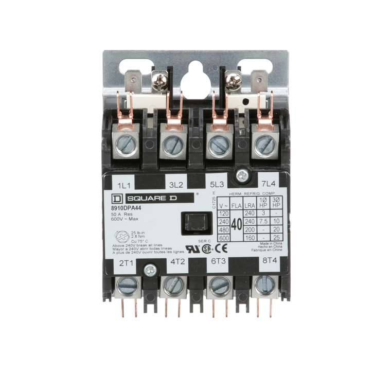Schneider Electric 8910DPA44V09 Contactor 600Vac 40Amp Dpa +Options