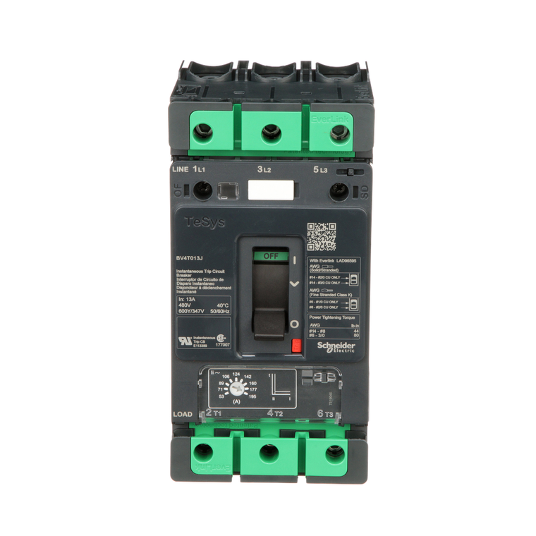 Schneider Electric BV4T013J Motor Circuit Protector 600Y/347V 13A