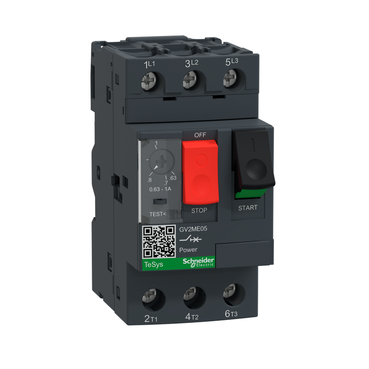 Schneider Electric GV2ME05 Tesys M-Cb Tho/Mag 0.63-1A Rocker