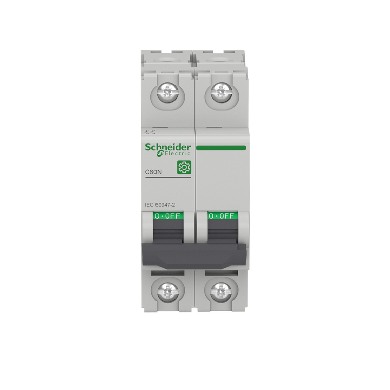 Schneider Electric M9F12210 Multi9 C60N 2P D 10A 10Ka 415V Mcb
