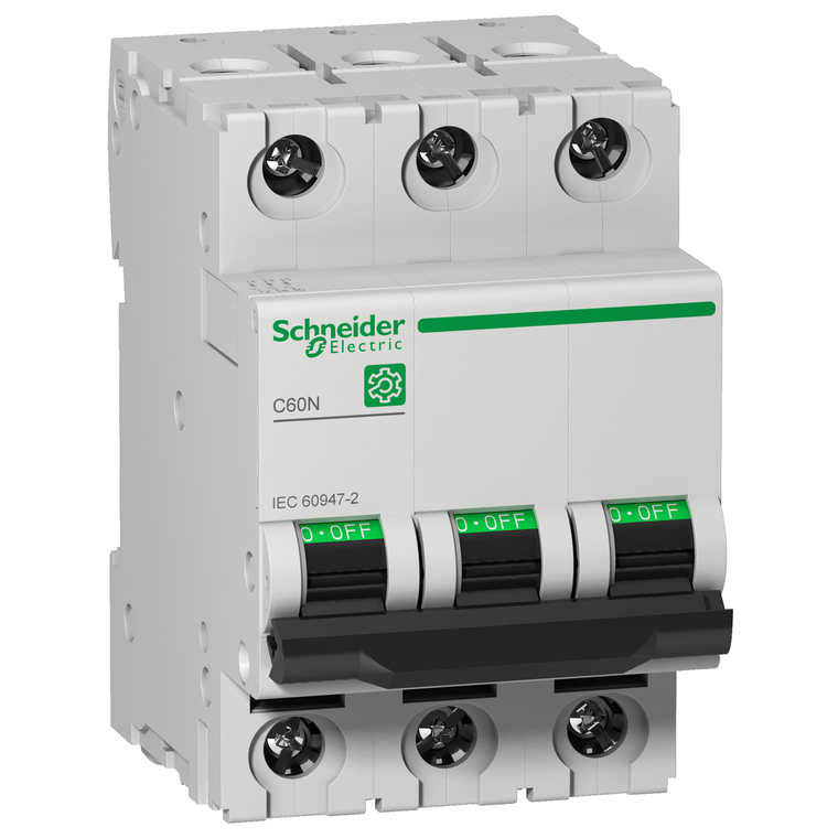 Schneider Electric M9F12302 Multi9 C60N 3P D 2A 10Ka 415V Mcb