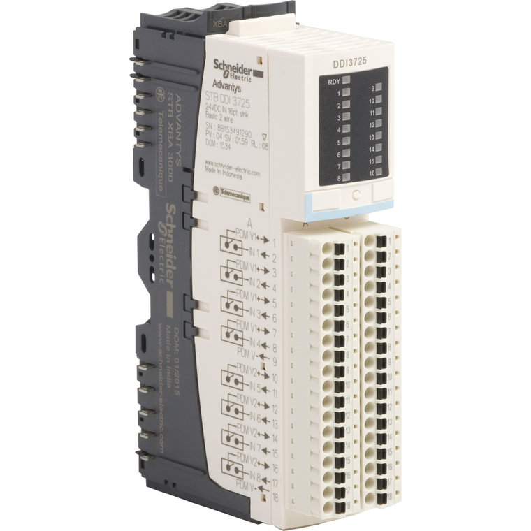 Schneider Electric STBDDI3725KC 24Vdc In 16Pt Basic Kit Clamp,Base