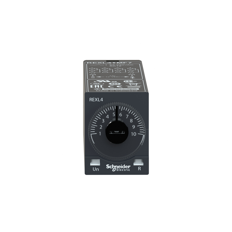 Schneider Electric REXL4TMF7 Mini Plug-In Timer 4C/O 110Vac