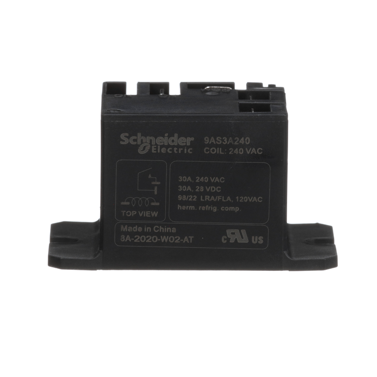 Schneider Electric 9AS3A240 Electromechnical Power Relays, 240Vac Pack of 10
