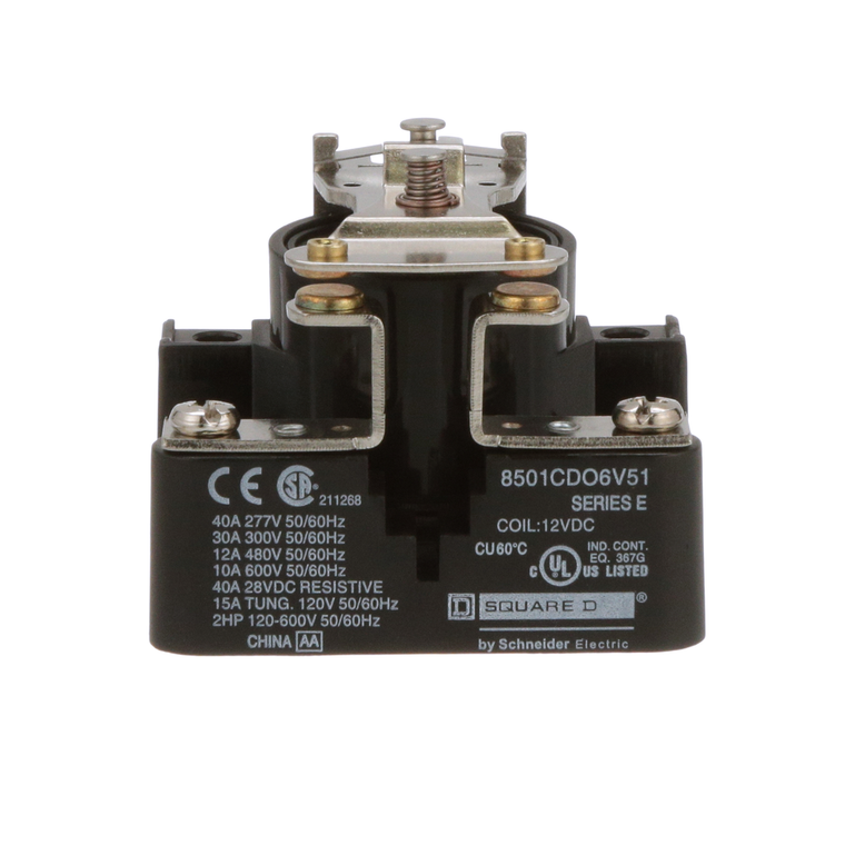 Schneider Electric 8501CDO6V51 Relay 600Vac 10Amp Type C +Options