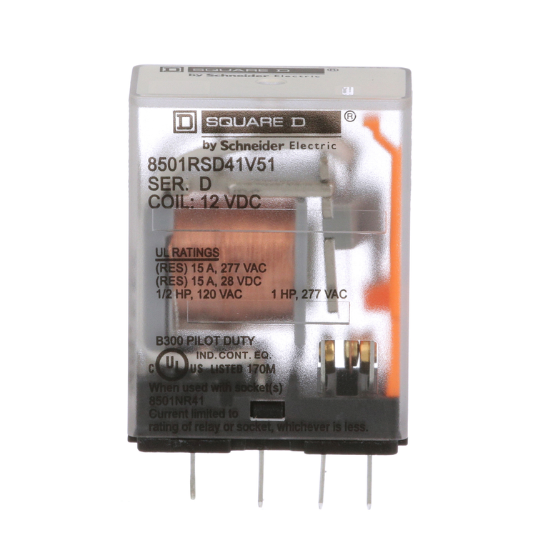 Schneider Electric 8501RSD41V51 Relay240Vac15Amptyper+Options