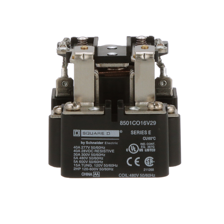 Schneider Electric 8501CO16V29 Relay 600Vac 5Amp Type C +Options