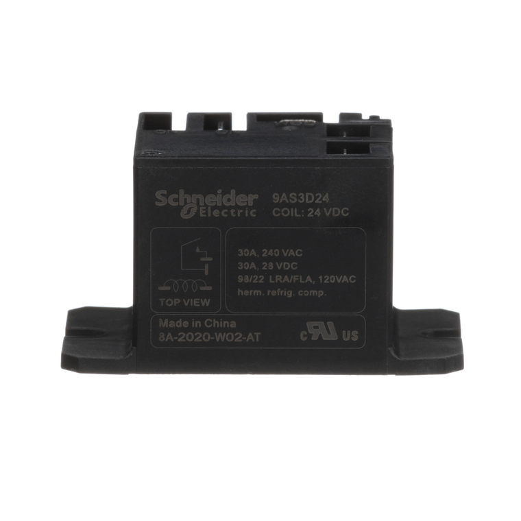 Schneider Electric 9AS3D24 Electromechnical Power Relays, 24Vdc Pack of 10